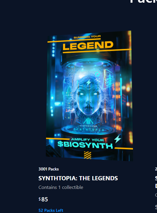 CryptoBOSS___'s tweet photo. last chances @D3STAB1LIZED #synothopia #LFG #Crofam
around 50 packs left
@cryptocom @cryptocomnft https://t.co/2jUzc2BYOh