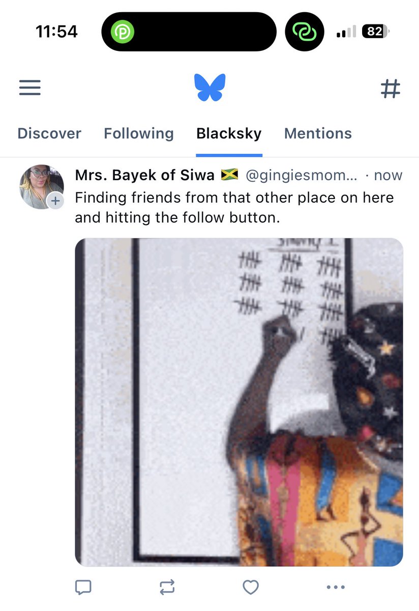 If you are BLACK and looking to find mutuals when using Bluesky use the hashtag #AddToBlackSky 

You can also add your own TLs so I typically scroll BlackSky or mutuals. Really liking the vibe!