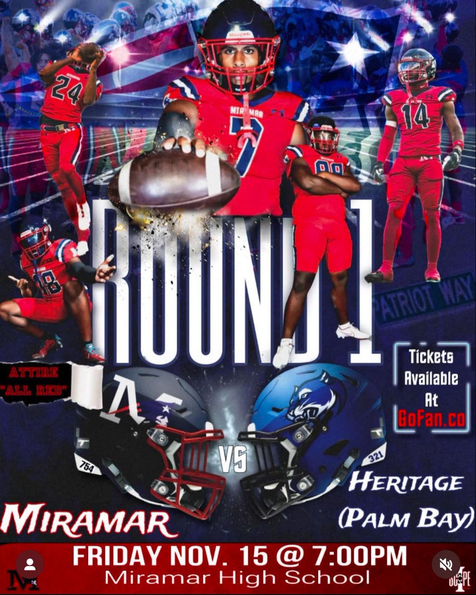 CoachRay_DBs's tweet photo. ROAD TO STATES! THIS FRIDAY COME OUT AND SUPPORT YOUR PATRIOTS, FOR THEIR FIRST ROUND PLAYOFF MATCHUP!!! 

ALL RED AFFAIR🔥🔥

🔴🔴🔴🔴🔴🔴🔴🔴🔴🔴🔴🔴🔴

#PATRIOTPRIDE
#PATGANG
#MPSOLDIERS https://t.co/07FQwC2s2E