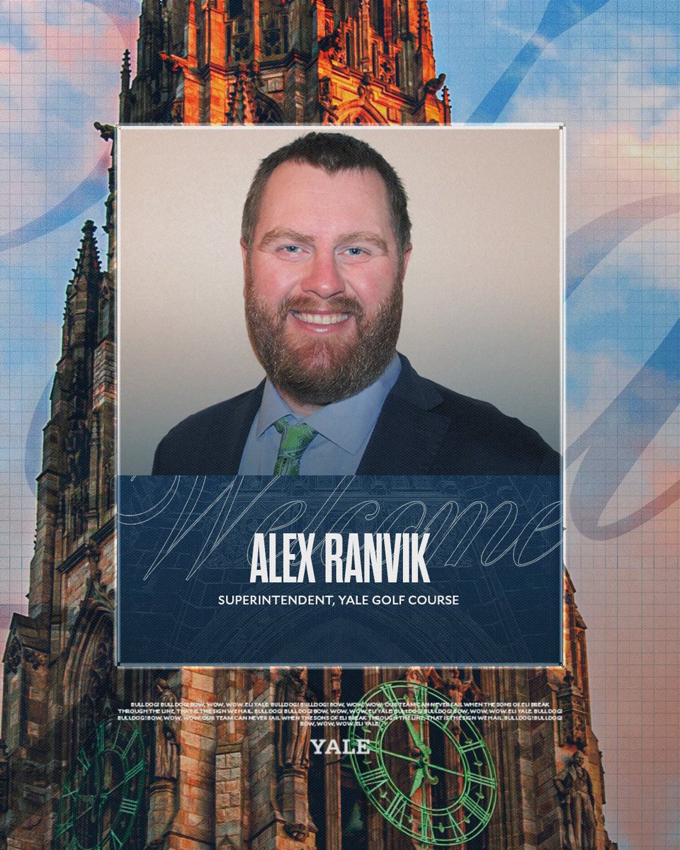 Yale Athletics (@yaleathletics) on Twitter photo Yale Athletics Names Alex Ranvik as the New Superintendent of the <a href="/Yale_GolfCourse/">Yale Golf Course</a> ⛳️
🔗 t.ly/hsLZo | #ThisIsYale Yale Athletics Names Alex Ranvik as the New Superintendent of the <a href="/Yale_GolfCourse/">Yale Golf Course</a> ⛳️
🔗 t.ly/hsLZo | #ThisIsYale