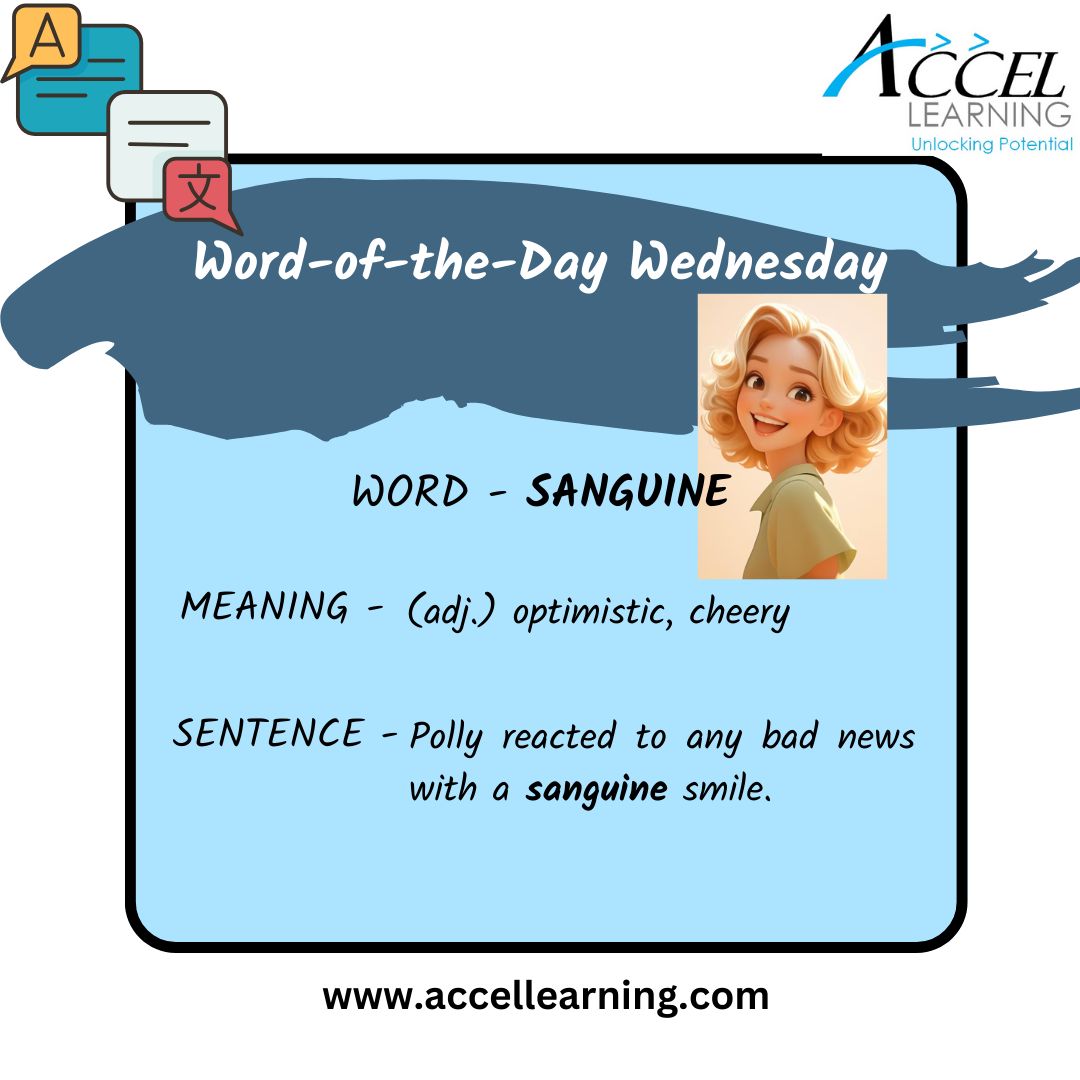 Accel_Learning's tweet image. Give us your best sentences using the word of the day! Share them in the comments. 

#wordoftheday, #wordoftheweek, #vocab, #writing, #english, #languagearts