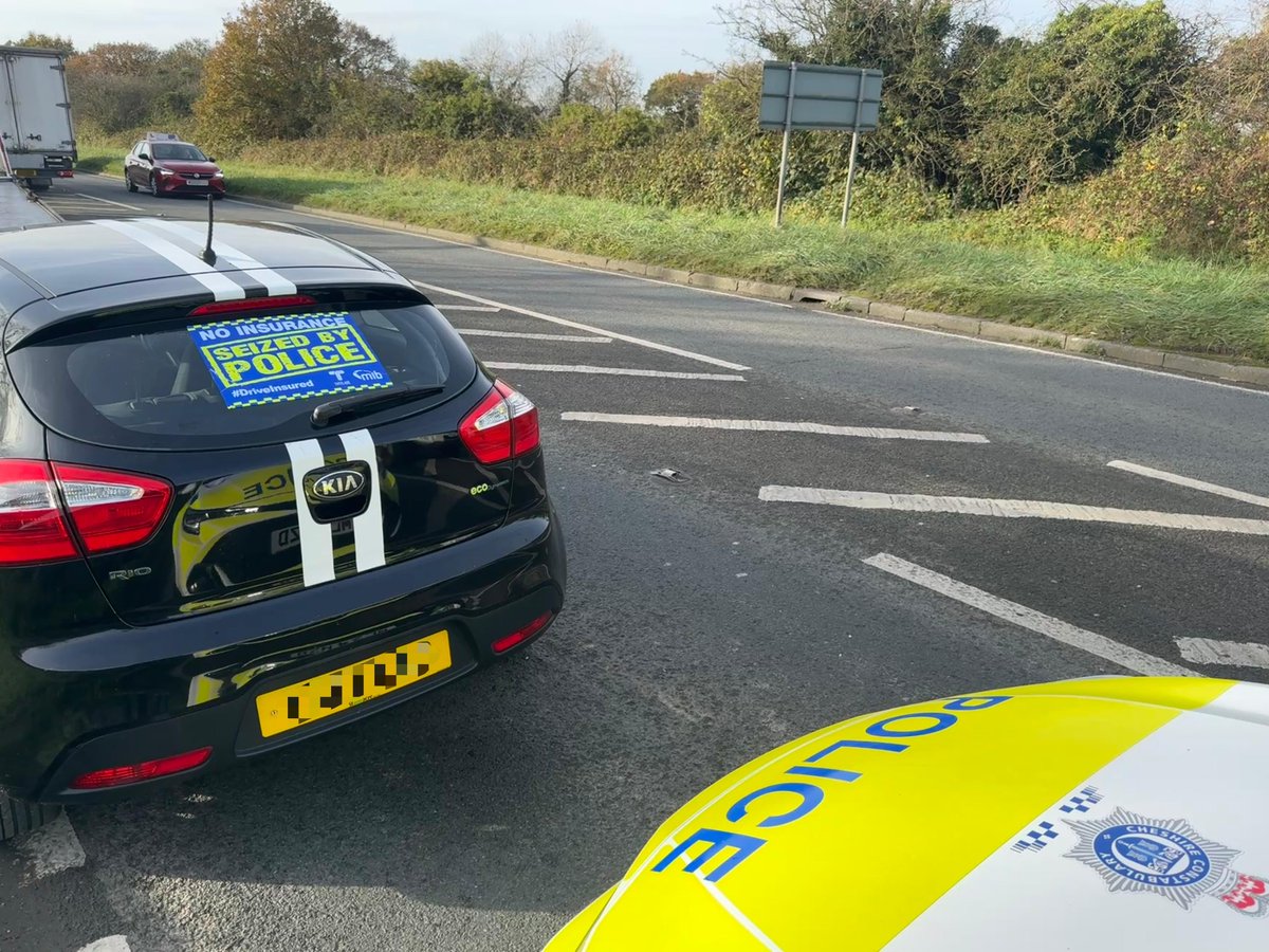 CheshPolSC's tweet photo. Officers from the Special Constabulary will be supporting #OpDriveInsured24 this week. 👮‍♂️ 

Yesterday, @SInspMann from @PoliceEport stopped this vehicle with an @OpTutelage marker. The vehicle hadn’t been insured since September 2023! ❌

Vehicle seized and driver reported 🚔 https://t.co/rTyT7WlrsF