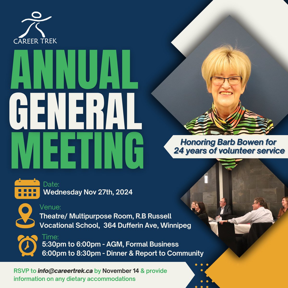 Join us for our Annual General Meeting and Community Report! We’re thrilled to share this past year’s highlights, achievements, and stories with you. Come and see what we’ve been up to!  We’d love to see you there!