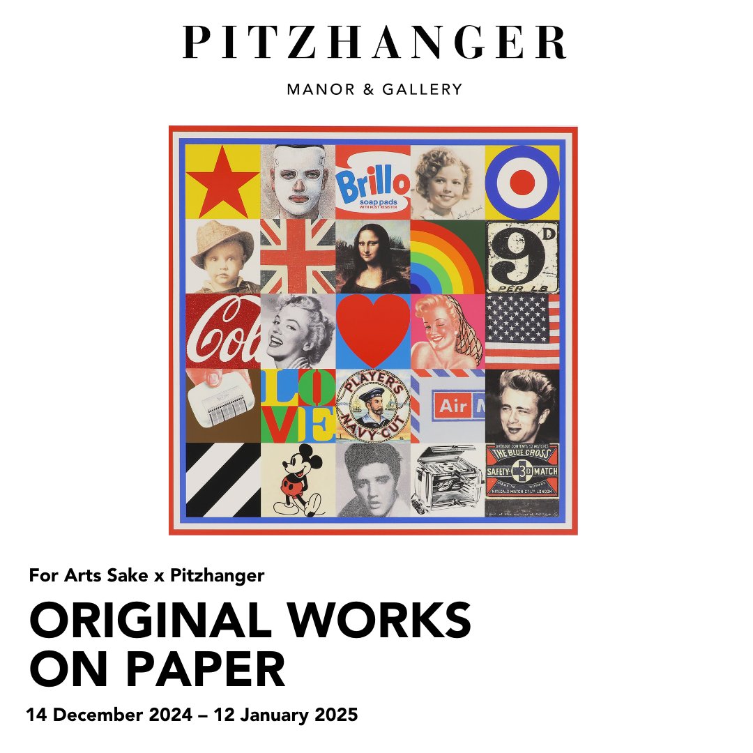 Pitzhanger teams up with For Arts Sake for their first sale of original works on paper, featuring artists like Sir Peter Blake! Catch the Peter Blake Art Bus on 14 Dec 🚎! Free admission, donations encouraged. 14 Dec 2024–12 Jan 2025. #ArtSale