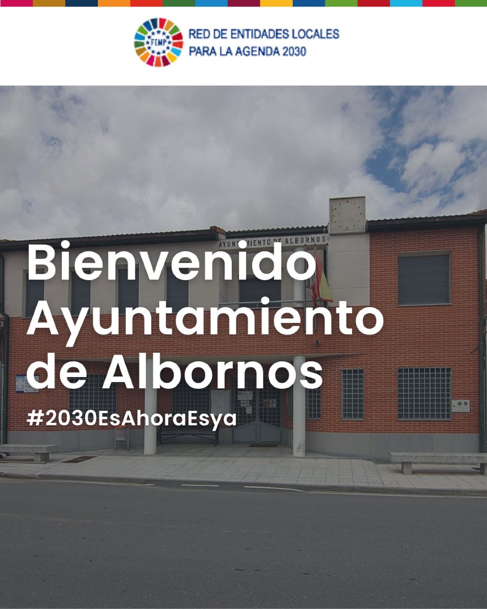 #2030EsAhoraEsYa

¡Bienvenido Ayuntamiento de Albornos! 👏🏻 Nuevo miembro de la #RedAgenda2030

📍 Albornos, Ávila
👥 Con una población de 175 habitantes

#CuentaAtrás2030 #RedAgenda2030