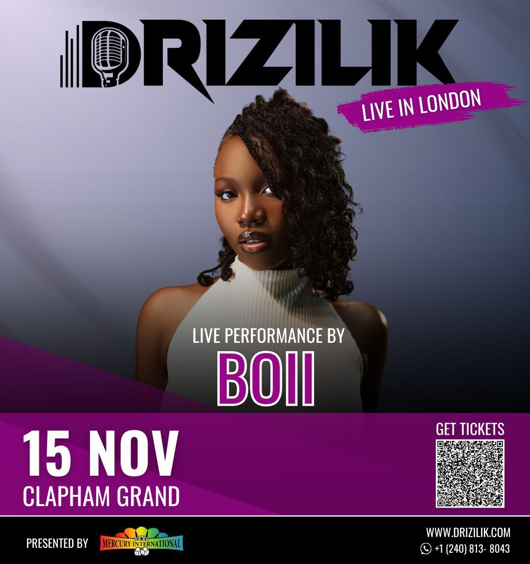 Go get your tickets!!!!!   
claphamgrand.com/event/drizilik…