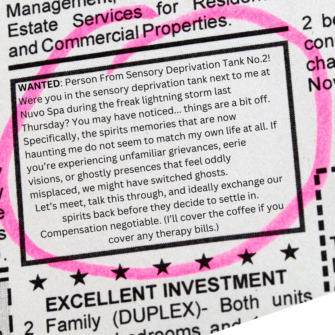 Try a new therapy, they said—it will get rid of the trauma spirits that haunt you, they said. They DIDN'T say I would leave with someone else's!!! #WIP #UnhingedPit #LF #SPEC