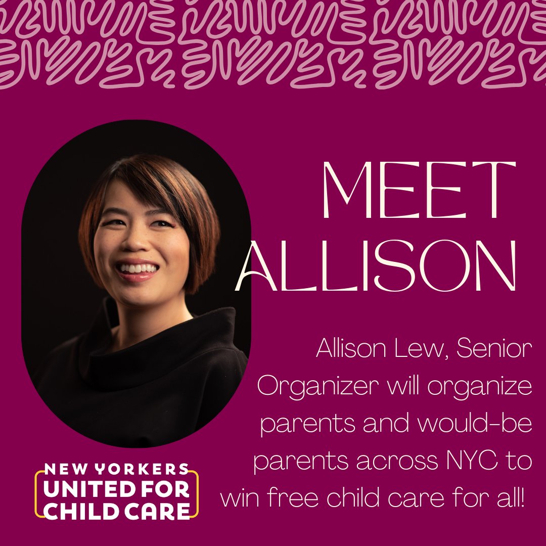 🌟Welcome Allison! 🌟

Allison has been an NYUC volunteer since day 1! After helping to save the 3K program, she's seen the benefit for her own child who just started in the program. 

She's excited to continue the fight for free child care for all NYers. Give her a warm welcome!