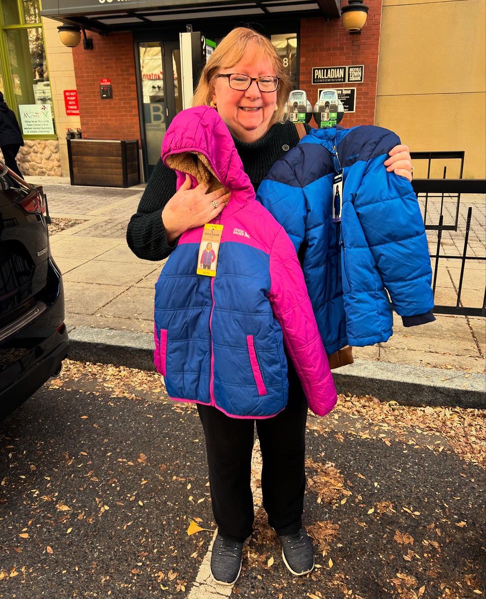 Today Rockville Town Center Village provided a brand new coat for one of our students at a moments notice! They are holding a coat drive on 11/16 at <a href="/GiantFood/">Giant Food</a> on Hungerford Drive that will benefit many more students! Please donate if you can!