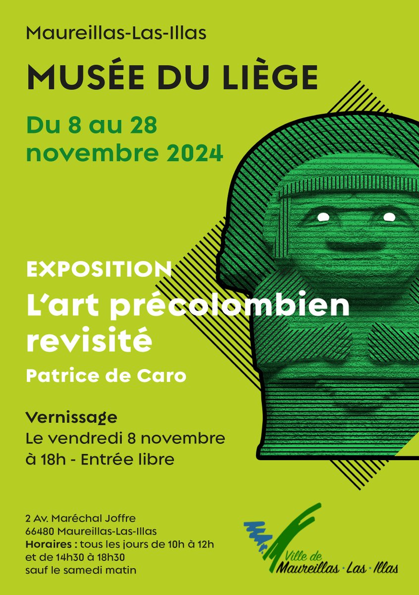 patricedecaro's tweet photo. Venez découvrir mon expo sur l’art précolombien revisité. Entrée libre tous les jours de 14h à 17h sauf le mardi au musée du liège à Maureillas-Las-Illas jusqu'au 28 novembre.
#expo #artprecolombien #museeduliege #maureillaslasillas #modernart #modernartist #artgraphique #poster https://t.co/FgxpkI0UaZ