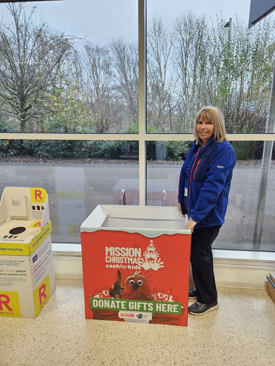 #MissionChristmas is very nearly upon us, and we're starting to get our collection boxes out! 😍 Here's the first one at Tesco in Blairgowrie 🎁

A map of all of our drop offs will be available on Monday on tayfm.co.uk/charity - we can't wait for #MissionChristmas! 🎄