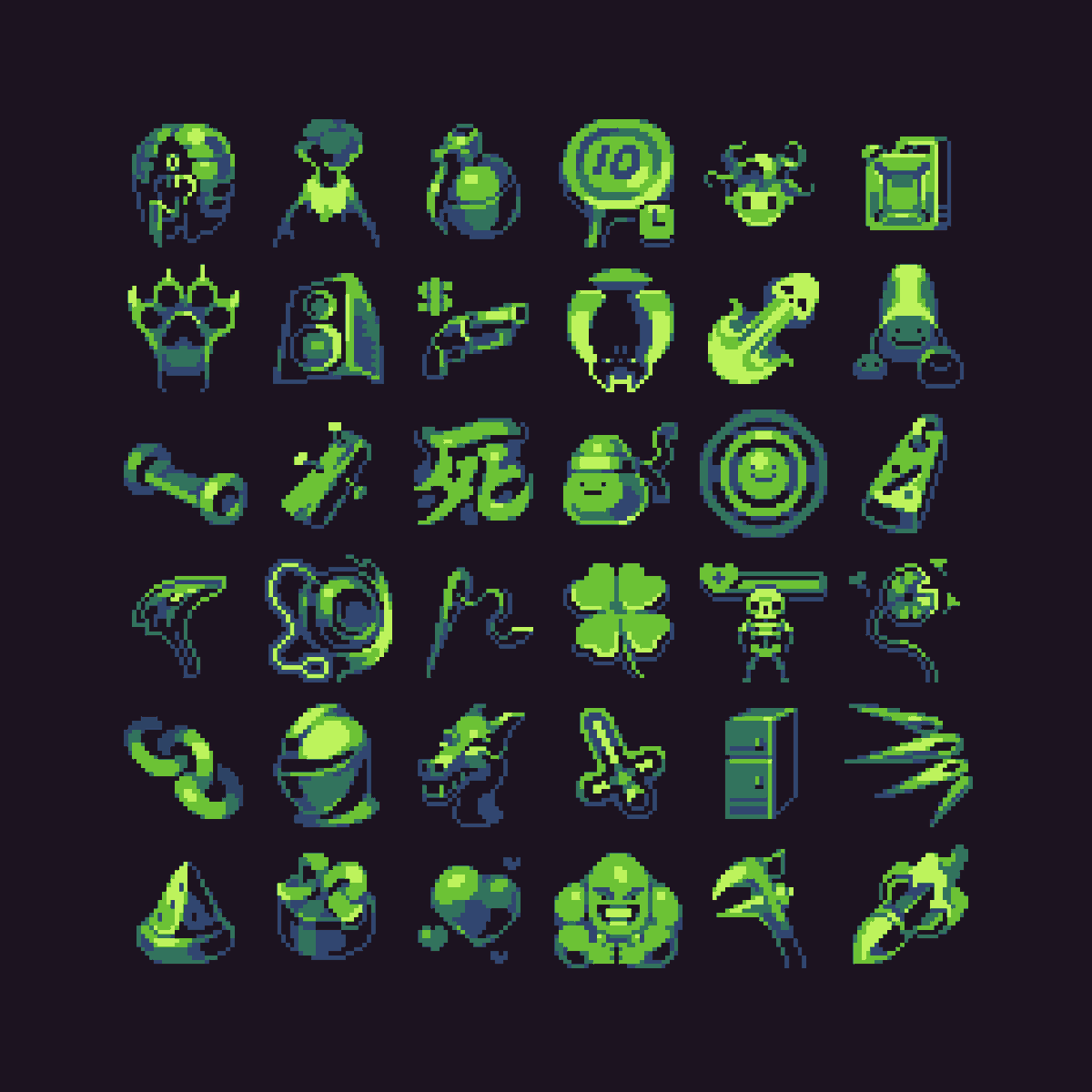 🍀 Achievement icons pt.4 🍀

#pixelart #gamedev