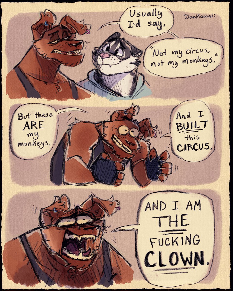 Heavy is the head that wears the clown nose