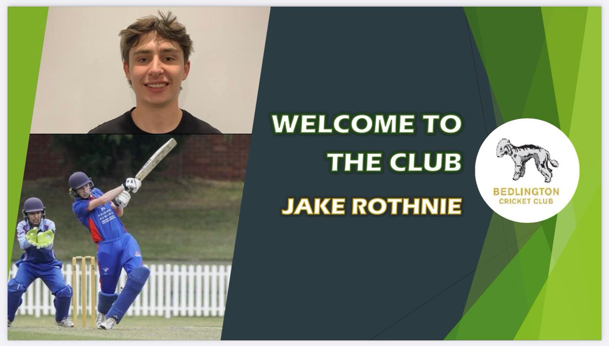 Bedlingtoncc's tweet image. We’d like to welcome Jake Rothnie to the club as he joins us for the 2025 season. 

Jake joins us primarily as a batsman who can also keep wicket. 

🏏 🏏🏏