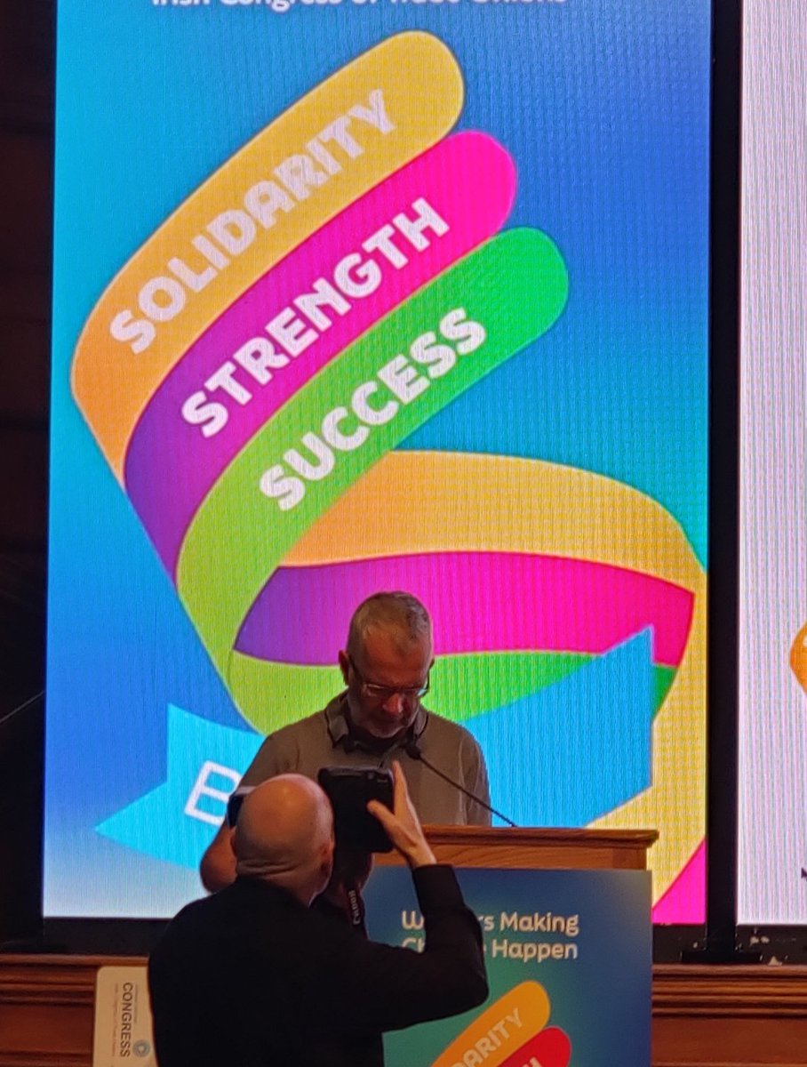 NUJ moving a very important motion calling out abuse of journalists. Journalists attacked physically and online, remember too, the murders of Martin O'Hagan and Lyra McKee.