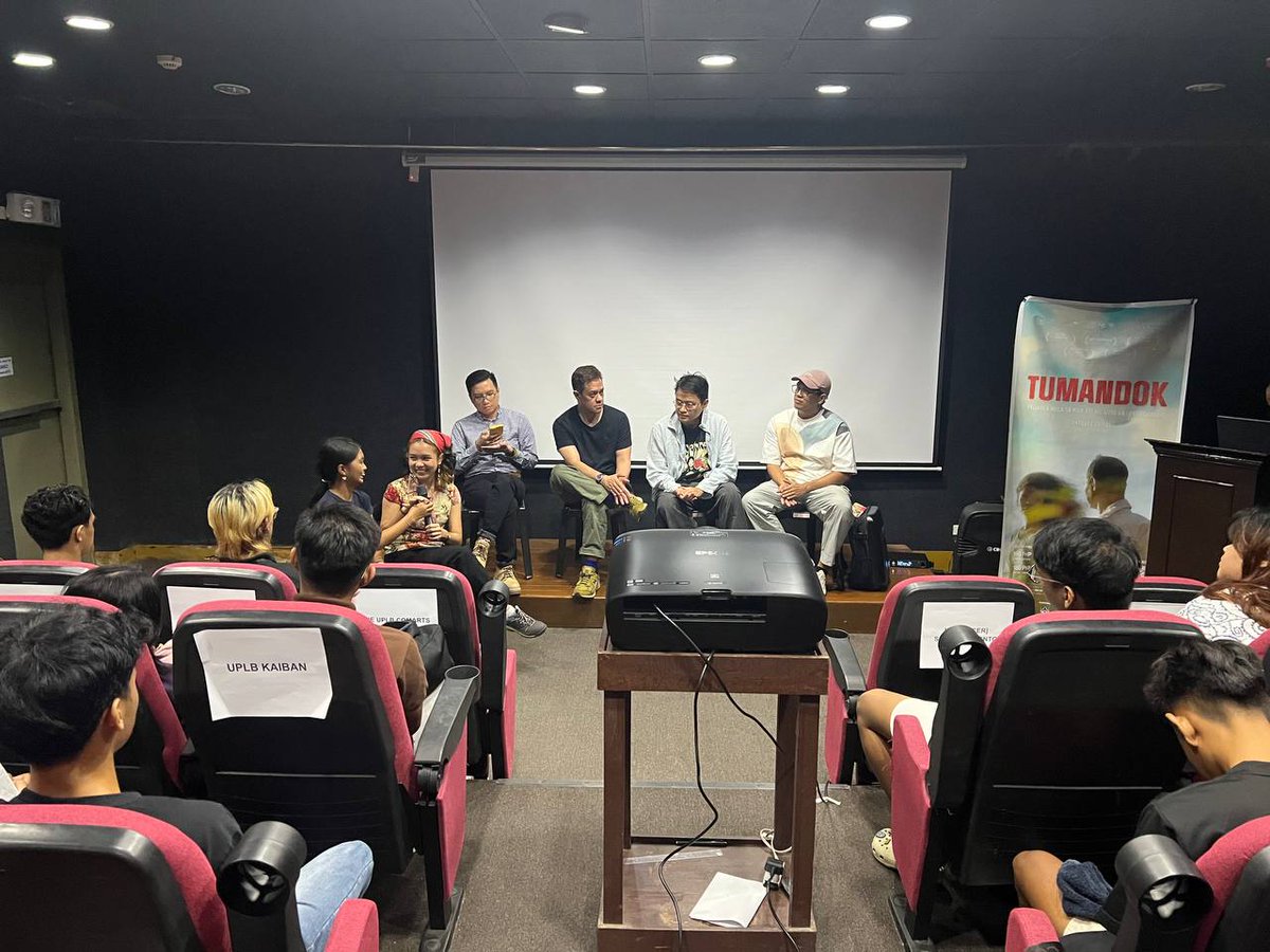 ORGWATCH | Pormal nang inilunsad ng <a href="/UPFilmCircle/">UP Film Circle</a> ang CineElbi 2024 kaninang ika-4 ng hapon.

#Tumandok
#CineElbi2024
#WalangPanginoonAngLupa
#UPLBOrgwatch