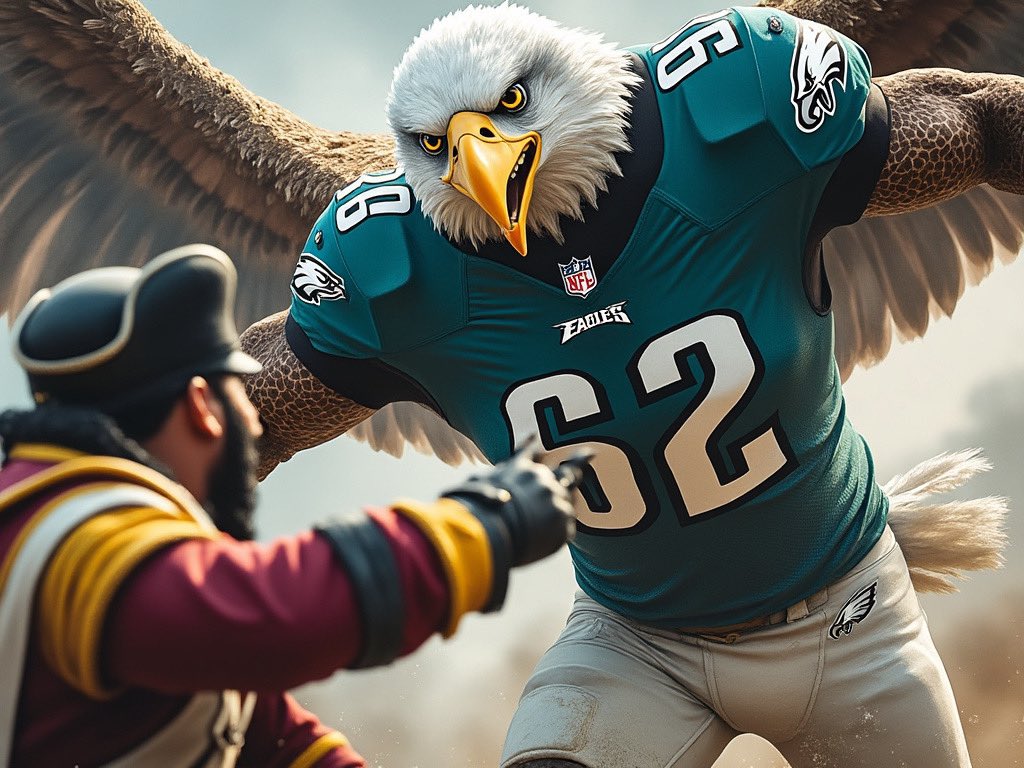 RisBrian's tweet photo. @britttlifts So much!
… this is going to be the longest two days ever.
This is the BEST game of the year! #GoBirds!
#BeatWAS
Ai image created by using @grok https://t.co/BZBWkqdBO9