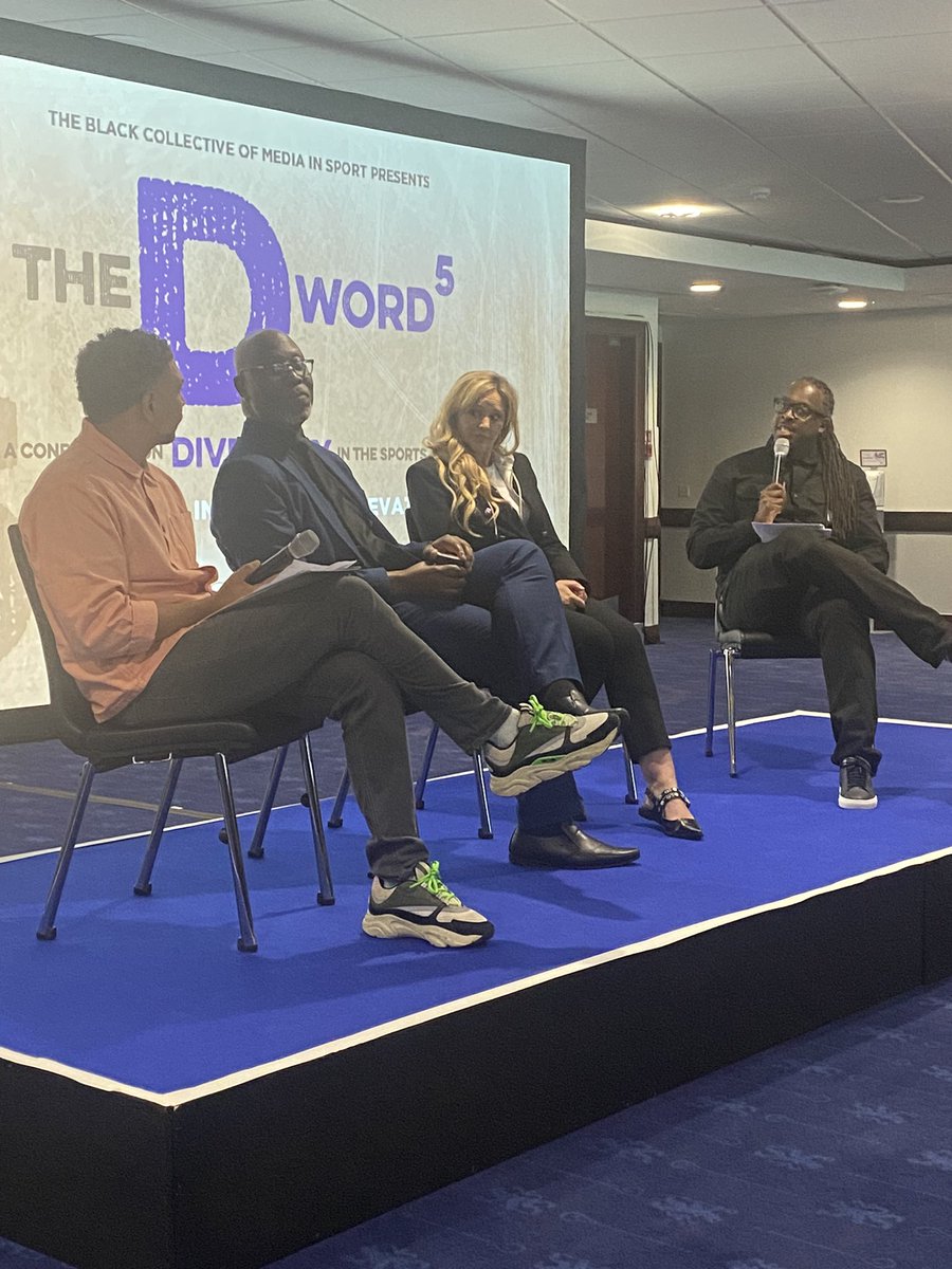 I'm at the D Word 5 conference. Very informative and so important for the sport media industry. #DWord5