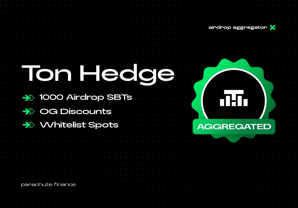 A week without an airdrop is a week wasted! 🪂

The market is going wild, and we’re not slowing down either. Today, we’re bringing you another exciting Airdrop campaign!😊

This time, we have an ultra-interesting project for you: <a href="/tonhedge/">TON Hedge 🗿</a>  – the first and smartest mini-app for