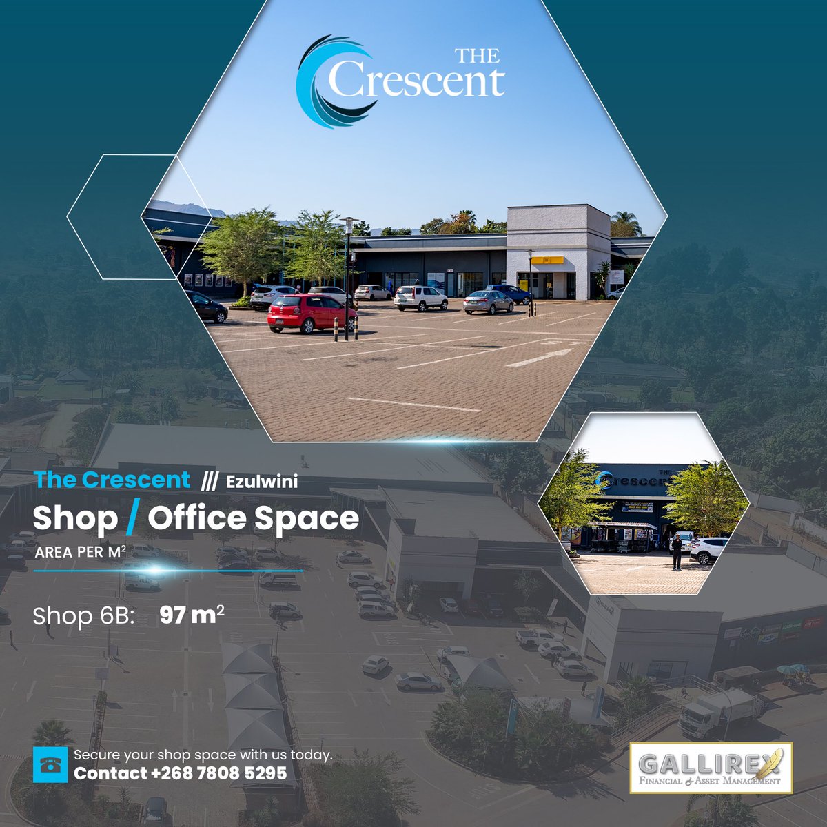TheCrescentSZ's tweet photo. Vacancy Alert 🚨 

The Crescent Shopping Centre in Ezulwini has the following Store &amp; Office Vacancies: 

Shop 6B: 97 m2

Secure your space with us today, contact: +268 7808 5295 https://t.co/JGY6ZRcene