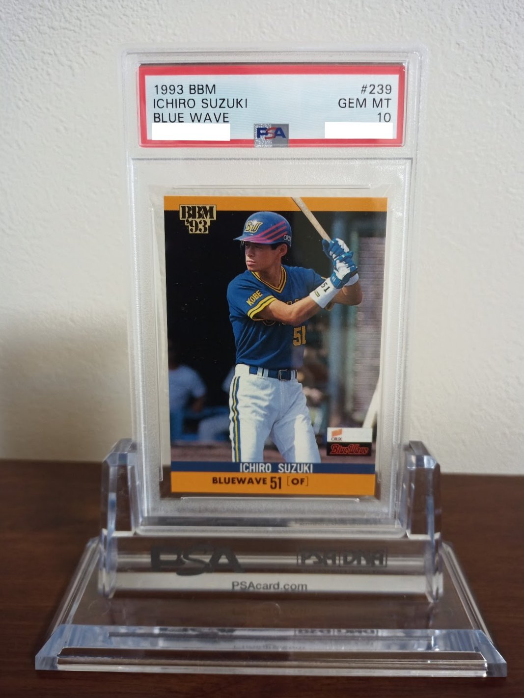 [世界鑑定4枚] 2000 BBM イチロー エラーカード PSA-10 Yahoo!オークション - 【PSA10】イチロー 1999 BBM #452