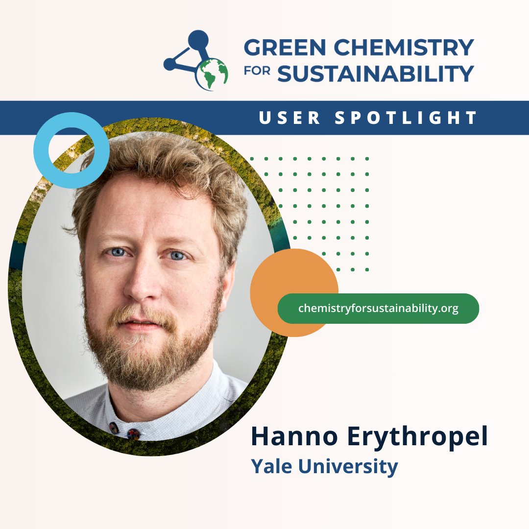 Chemistry for Sustainability (@chemsustainably) on Twitter photo Meet Hanno Erythropel, Lecturer & Research Scientist <a href="/YaleGreenChem/">Yale Green Chemistry</a>!
"Iāve been inspired by the rapid uptake of the site as a tool to network, to seek mentors and mentees, and to share relevant news to the community,ā he said.
Join GCS to learn more: brnw.ch/21wOB65 Meet Hanno Erythropel, Lecturer & Research Scientist <a href="/YaleGreenChem/">Yale Green Chemistry</a>!
"Iāve been inspired by the rapid uptake of the site as a tool to network, to seek mentors and mentees, and to share relevant news to the community,ā he said.
Join GCS to learn more: brnw.ch/21wOB65