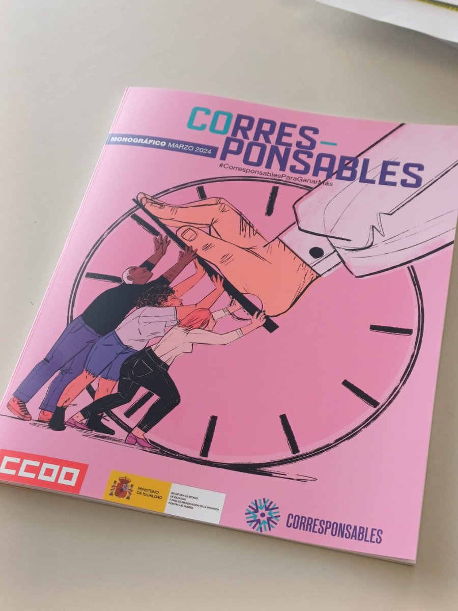 Corresponsables: <a href="/CarolinaVidal_L/">Carolina Vidal López</a>  , <a href="/IgualdadGob/">Ministerio de Igualdad</a>,  <a href="/MenEngageIberia/">MenEngage Iberia</a> @emakundeEJGV <a href="/CEOE_ES/">CEOE</a> , @cepyme, <a href="/uatae_es/">UATAE autónomos/as</a> , <a href="/MariCruzCCOO/">Mari Cruz Vicente</a>, <a href="/Dianabujarrabal/">Diana Bujarrabal</a> , <a href="/MamenBriz/">Mamen Briz</a>, Raquel Gómez, <a href="/Begoa46/">Begoña Marugan</a> Raquel Prieto y una entrevista a Mari Ángeles Durán. ccoo.es/dca89c956ac5a6…