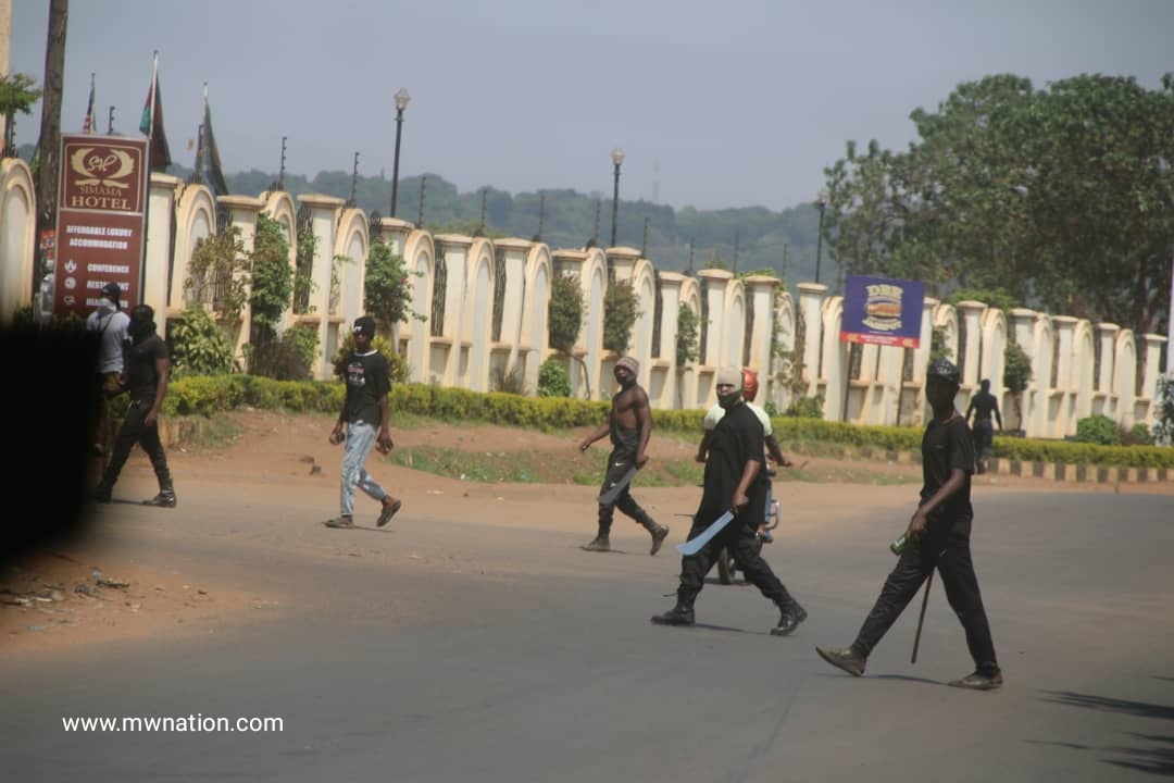 Jerome Chisikwa (@jeromechisikwa) on Twitter photo . <a href="/LAZARUSCHAKWERA/">Dr. Lazarus Chakwera</a>, you won the govt largely through demonstrations that APM’s regime allowed. Why is your govt refusing citizens their right to demonstrate? Why are you sending mercenaries with panga knives to threaten people? Have you become a dictator? This is unacceptable! . <a href="/LAZARUSCHAKWERA/">Dr. Lazarus Chakwera</a>, you won the govt largely through demonstrations that APM’s regime allowed. Why is your govt refusing citizens their right to demonstrate? Why are you sending mercenaries with panga knives to threaten people? Have you become a dictator? This is unacceptable!