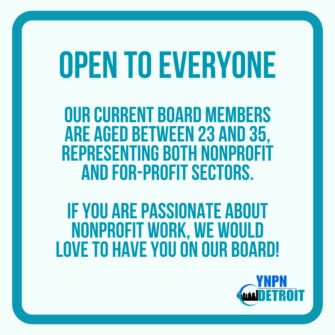 YNPNDetroit's tweet photo. Are you interested in becoming a Board Member? Apply by November 30th to join our board! To apply, you can find the application link in our bio. DM us with any questions you may have! https://t.co/L04AFF6XRl