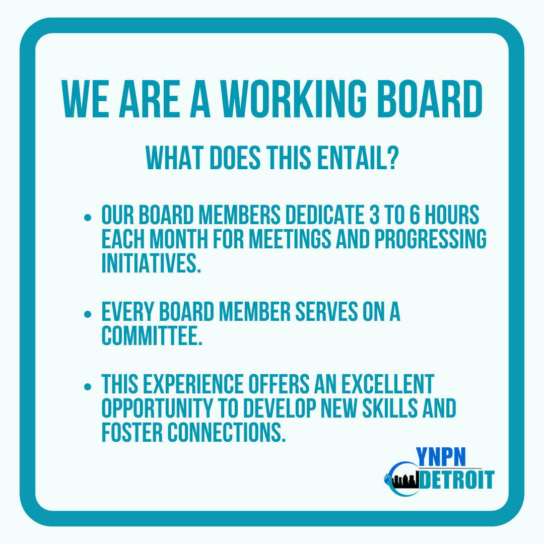 YNPNDetroit's tweet photo. Are you interested in becoming a Board Member? Apply by November 30th to join our board! To apply, you can find the application link in our bio. DM us with any questions you may have! https://t.co/L04AFF6XRl