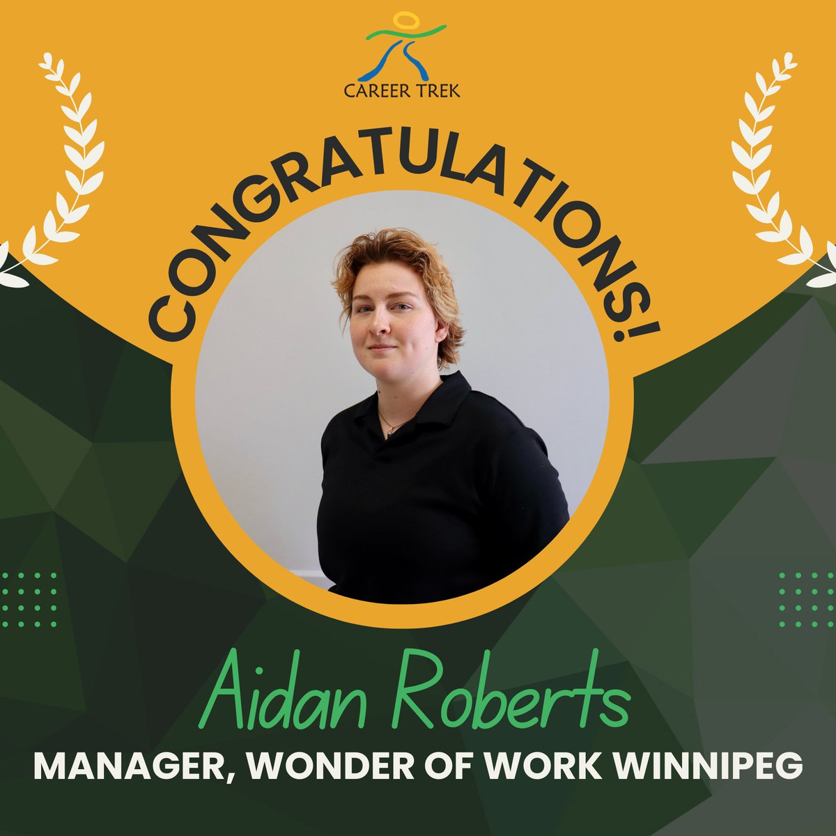 🎉 Join us in celebrating Aidan’s incredible journey at Career Trek! 🌟 

Starting as a Program Assistant in 2022, Aidan quickly rose through the ranks to become the WOW Winnipeg Coordinator and has now stepped into her new role as Manager, WOW Winnipeg! 🙌