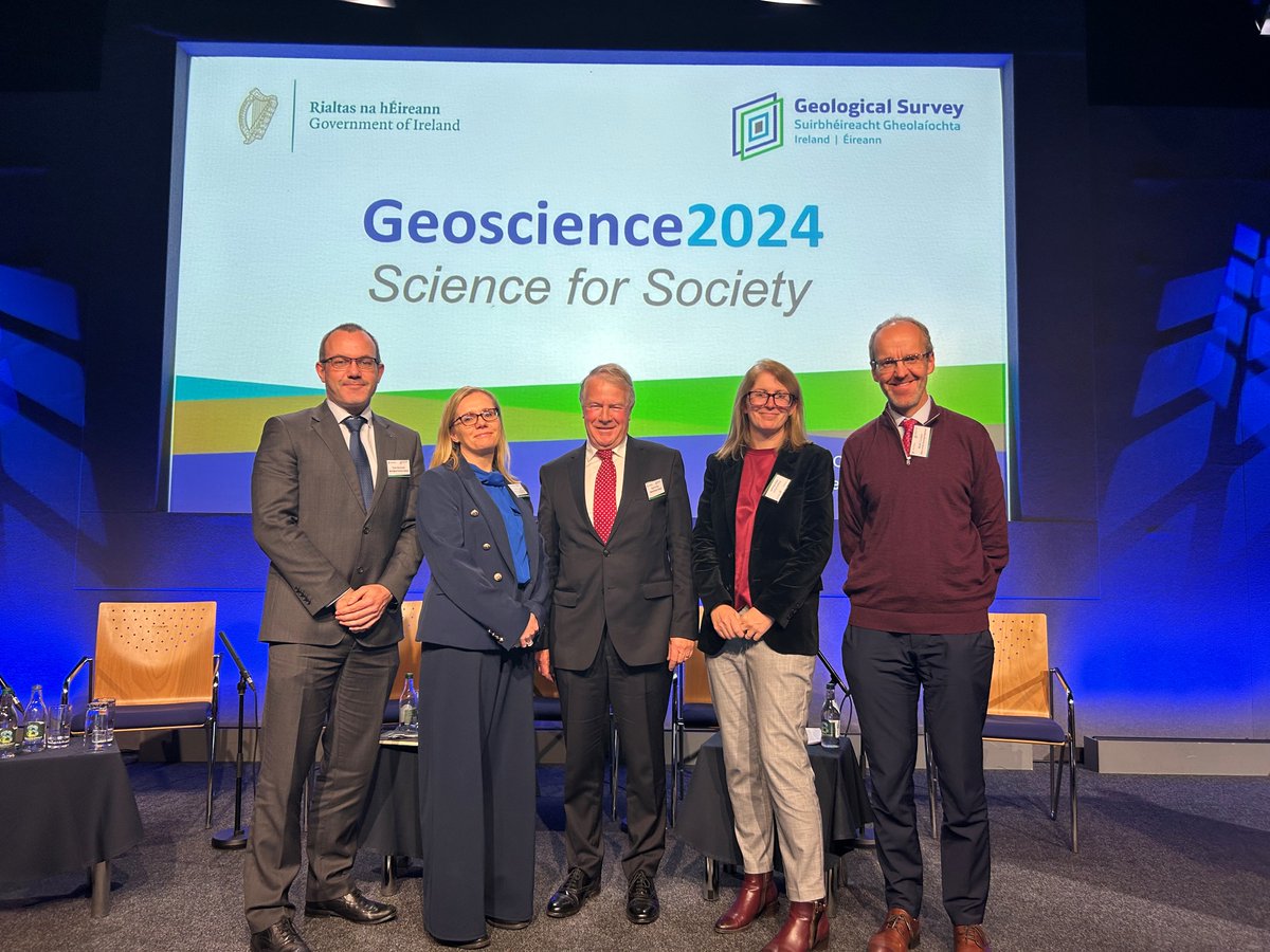 Office of the Planning Regulator (@planningreg) on Twitter photo Niall Cussen, Planning Regulator gave a keynote speech on 'Science for Future Development' at the Geoscience conference.
Eoin McGrath and Aisling Greene, @Dept_ECC; Sean Finlay, <a href="/GeoscienceIre/">Geoscience Ireland</a>; Angela Ryan, <a href="/IrishWater/">Uisce Éireann - Irish Water</a> and Niall Cussen. Niall Cussen, Planning Regulator gave a keynote speech on 'Science for Future Development' at the Geoscience conference.
Eoin McGrath and Aisling Greene, @Dept_ECC; Sean Finlay, <a href="/GeoscienceIre/">Geoscience Ireland</a>; Angela Ryan, <a href="/IrishWater/">Uisce Éireann - Irish Water</a> and Niall Cussen.