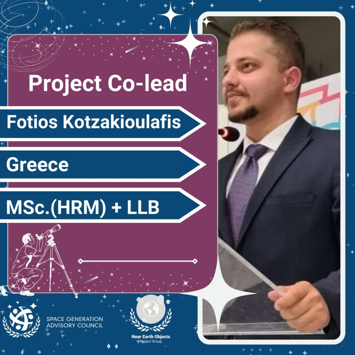 NEOProjectsSGAC's tweet image. Our team, led by Fotios Kotzakioulafis, made waves at IAC 2024 with their presentation on international cooperation for planetary defense. Alongside Alyse, they showcased our commitment to innovative research. Visit our website to learn more and join our mission. 🚀 #IAC2024