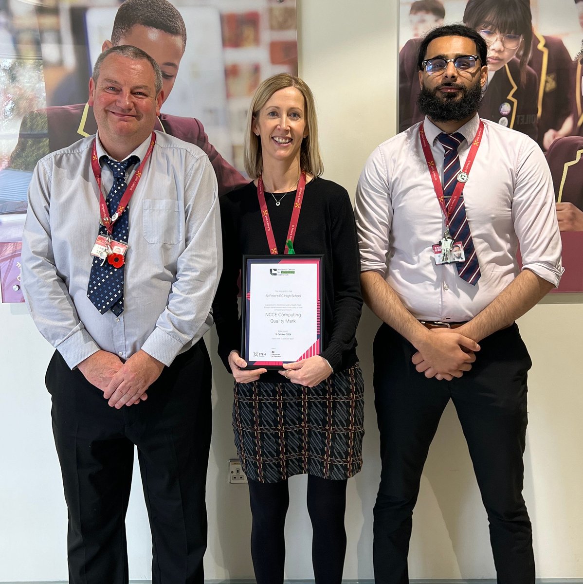 StPetersUK's tweet image. We’re proud to receive the Computing Quality Mark! Awarded by the National Centre for Computing Education recognising our great computing education at St Peter's. @wearecomputing #computingqualityframework