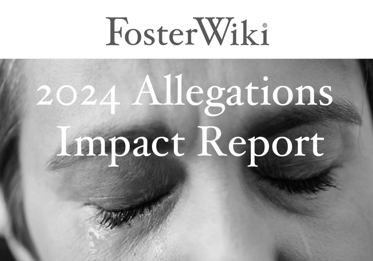 COMING TOMORROW 

A groundbreaking seminal paper from FosterWiki

The Allegations Impact Report 2024

Don't miss it.

#fostercare