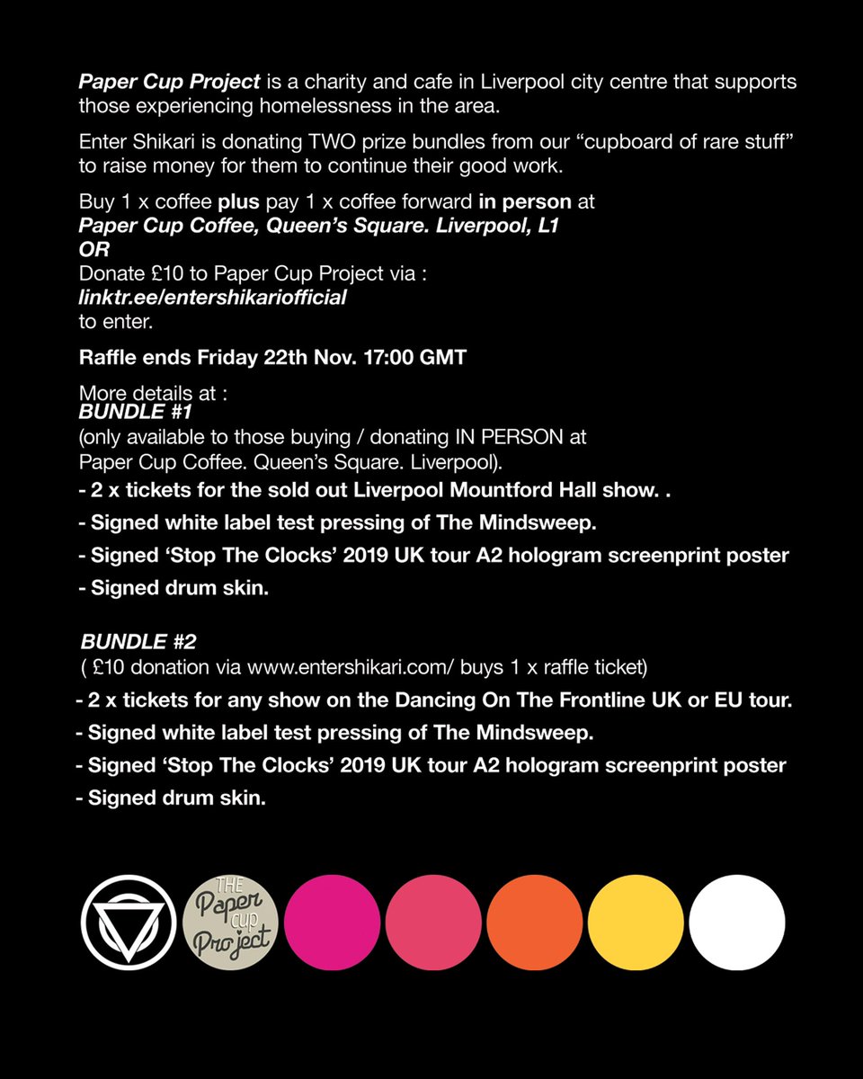 Win a signed original test pressing of THE MINDWEEP, plus tickets for sold out shows. All in aid of <a href="/PCPCoffee/">Paper Cup Coffee Liverpool</a>. 
If you’re in Liverpool, please give this a share! 🤍

Link in bio and below in comments.