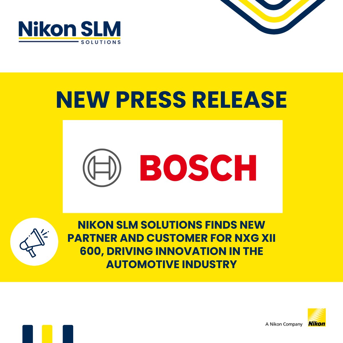 We’re thrilled to announce a major milestone in Nikon SLM Solutions’ journey in additive manufacturing! Our 1000th system built—and our 50th NXG system—has been delivered to Bosch: nikon-slm-solutions.com/newsroom/nikon…