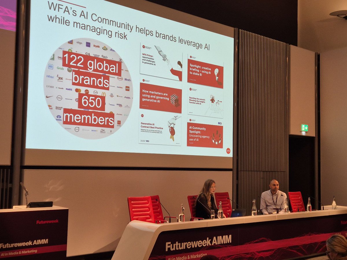 videoweek's tweet image. It was fascinating to hear from Sameer Amin, @ThisIsReckitt and Gabrielle Robitaille, @wfamarketers about the advertiser AI journey.

#FWAIMM24 #FutureWeekAIMM #Media #AI #Advertising