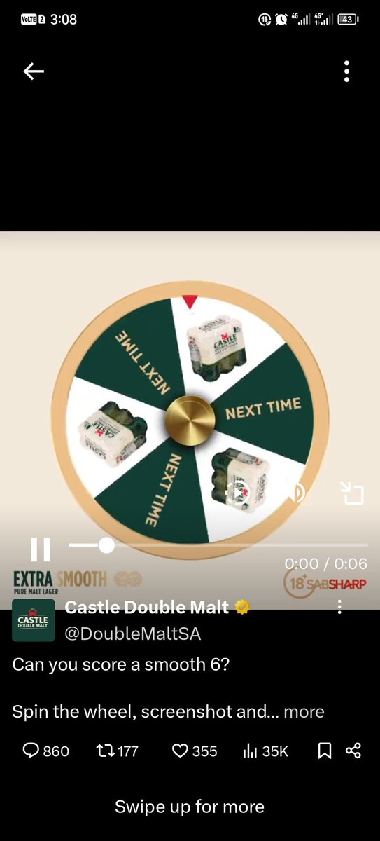 cresposebone263's tweet photo. @DoubleMaltSA #ExtraSmooth https://t.co/QUJWDVjAP4