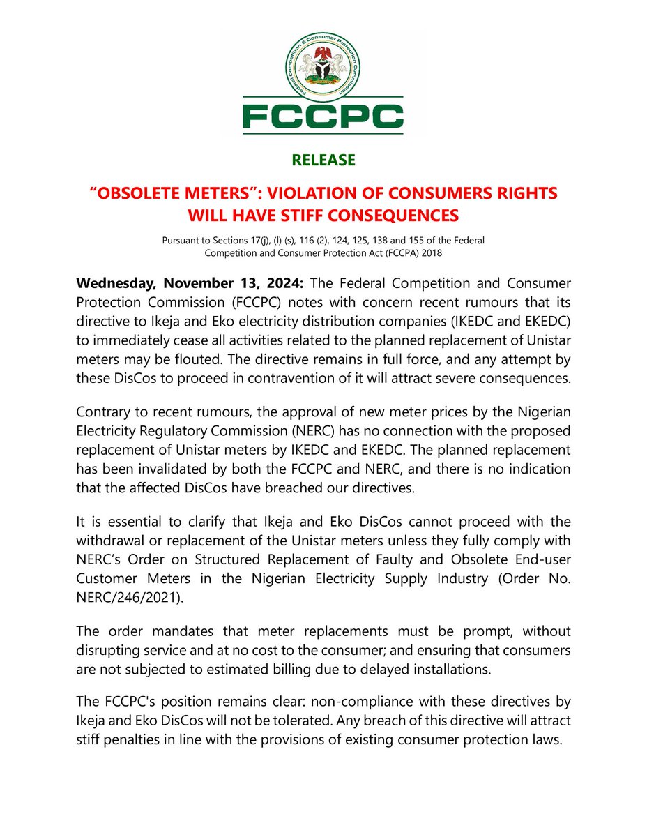FCCPC Nigeria tweet media