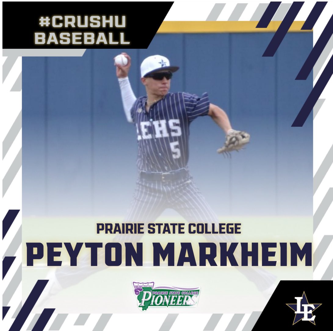 LEBaseball's tweet photo. Congratulations to these 4 #CRUSHU Players for committing early and signing today!!!

Tristan Fielder - Easton Arizona College
Peyton Markheim - Prairie State College
Jake Rolfe - Bay College
Chris Whitaker - Northeast Tx College https://t.co/K5rzaX2rJ5