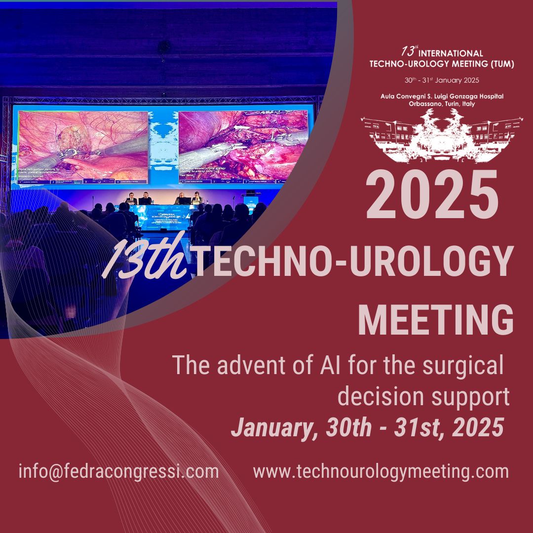 13th Techno-Urology Meeting (TUM) (@technouro) on Twitter photo #TUM25 - The advent of AI for the surgical decision support
January, 30th-31st, 2025
🖋️bit.ly/TUM25Registrat…
📅bit.ly/TUM25Program
<a href="/PorpigliaF/">Porpiglia Francesco</a> #TUM25 - The advent of AI for the surgical decision support
January, 30th-31st, 2025
🖋️bit.ly/TUM25Registrat…
📅bit.ly/TUM25Program
<a href="/PorpigliaF/">Porpiglia Francesco</a>