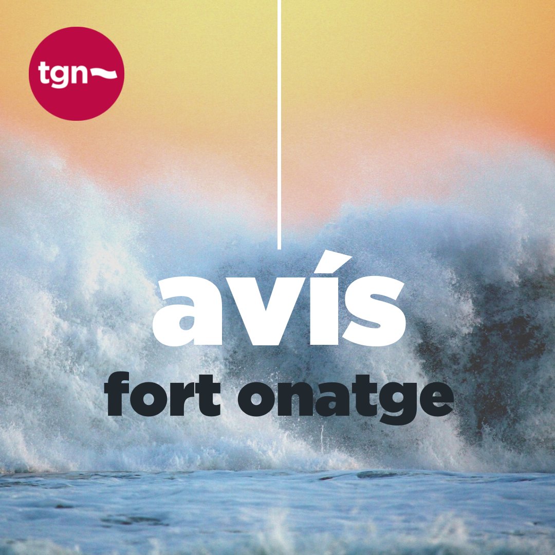 TGNAjuntament's tweet photo. AVÍS |❗️L'Ajuntament de Tarragona activa el Pla d'Actuació Municipal en situació de PREALERTA per mal estat de la mar i fort onatge fins dijous al matí.

⚠️Es demana precaució en esculleres, espigons i passejos marítims.

ℹ️ Consells de prevenció: https://t.co/968dFP0dlV https://t.co/AZLTGgg02b