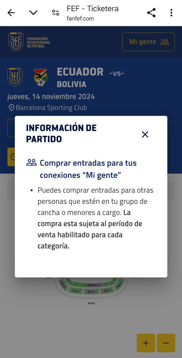 eduardovargasc7's tweet photo. Están perdiendo vender entradas para el partido de #Ecuador deben hacer una app más amigable para el público de todo el #Ecuador  @franciscoegas @LaTri @FEFecuador https://t.co/u22CpQRlJS