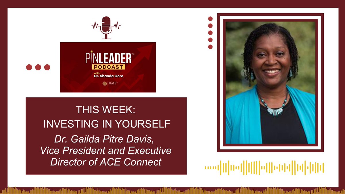 In today's Pinleader™ Podcast: Investing in Yourself. Host <a href="/ShandaGore/">Dr. Shanda Gore</a> welcomes <a href="/ACEducation/">ACE</a> VP and Executive Director Dr. Gailda Davis to discuss why investing in your own knowledge and education has become even more important to remain sharp: maysassociatesltd.com/roar-podcast