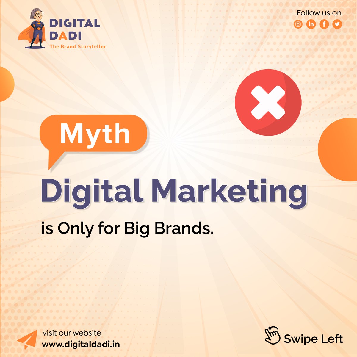 digitaldadi's tweet photo. Myth or fact? 🤔 Let's clear the air!

Hit that like button if you want more digital marketing knowledge.

#Digitalmarketing #Digitalmarketingservices #LeadGeneration #B2BMarketing #USA #Australia #Ireland #UnitedKingdom #ITcompany #SAAS  #Edtech #Digitaldadi #Brandstoryteller https://t.co/A2vPzpHwYH