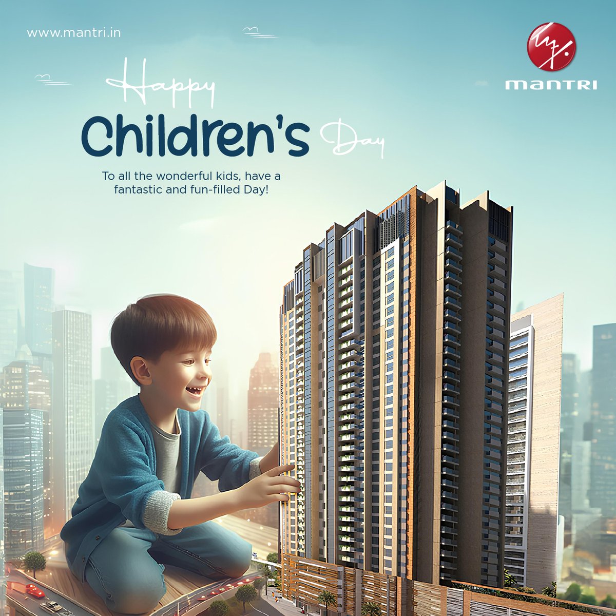 Children are the foundation of tomorrow. At Mantri Developers, we’re proud to create spaces where kids and families can grow together. Wishing everyone a joyful and inspiring Children's Day! 

#HappyChildrensDay #mantridevelopers #BuildingTheFuture #bangalore #childrensday
