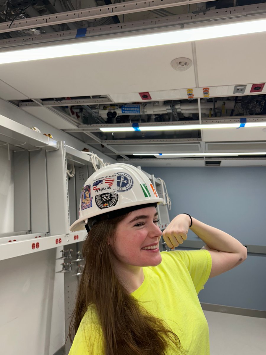 CarpentersNyc's tweet photo. Happy #HardhatWednesday brothers and sisters! Today's spotlight comes from one of our brand-new 1st year apprentices, Local 45s very own Alicean Hickey! Don't forget to send in your hardhats for a chance to be featured #UnionStrong #UnionCarpenter https://t.co/OrB0d4aT0R