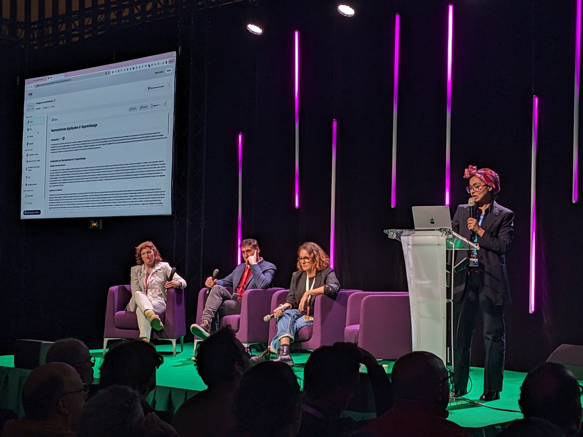 #IA générative : quels bénéfices pour l'enseignant, le formateur et l'apprenant ? Découvrez la solution <a href="/nolej_ai/">nolej</a> grâce au retour d'expérience de ses utilisateurs <a href="/UPJV_Univ/">Université de Picardie Jules Verne</a> <a href="/CCIBdxGironde/">CCI Bordeaux Gironde</a> <a href="/Academie_Paris/">Académie de Paris</a> <a href="/NBelkhdim/">Nejma Belkhdim</a> #EducatechExpo