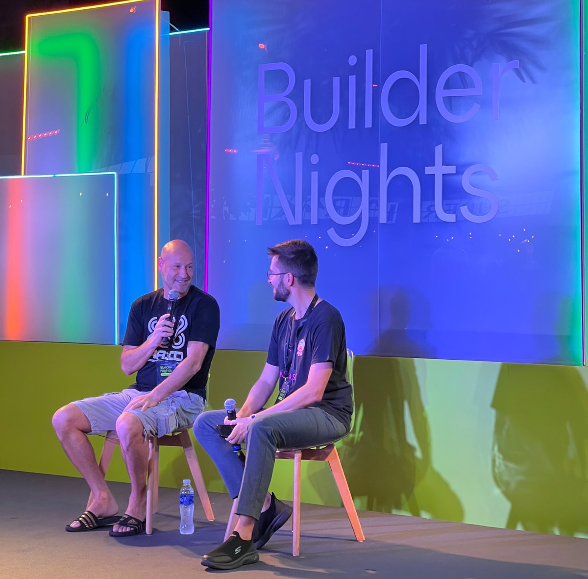 Consensys's tweet photo. Our very own @ethereumJoseph is having a fireside chat with @francescoswiss here at Builder Nights Bangkok! https://t.co/klBKvXiPcp